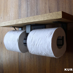 木＆アイアン／ペーパーホルダー 2枚目の画像