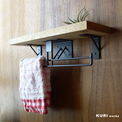 木＆アイアン／ペーパーホルダー 3枚目の画像