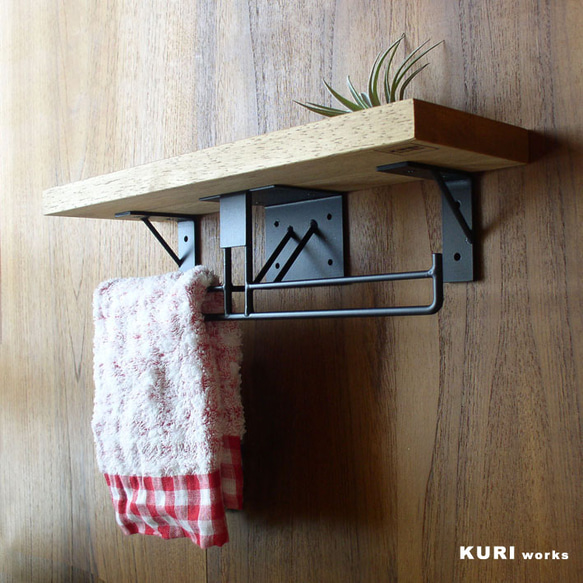 木＆アイアン／ペーパーホルダー 3枚目の画像