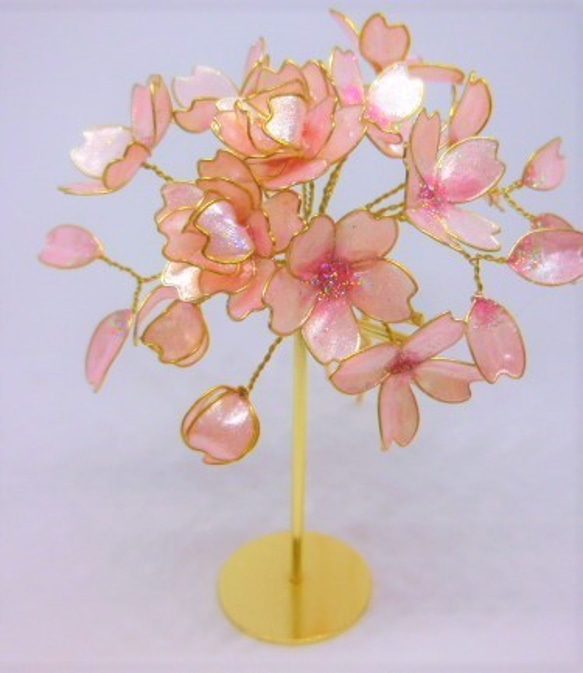 「受注生産」八重桜のかんざし　紅香(benikou)2 2枚目の画像