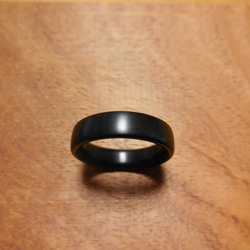 S様ご注文品　アフリカンブラックウッド削り出しの指輪 1枚目の画像