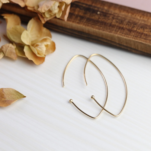 K18マーキスフープピアス ピアス（フープ） 森の園宝飾 通販 2342913