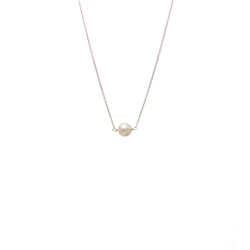 K18珍珠（真珍珠）單條項鍊～母親海的教誨～ 第5張的照片