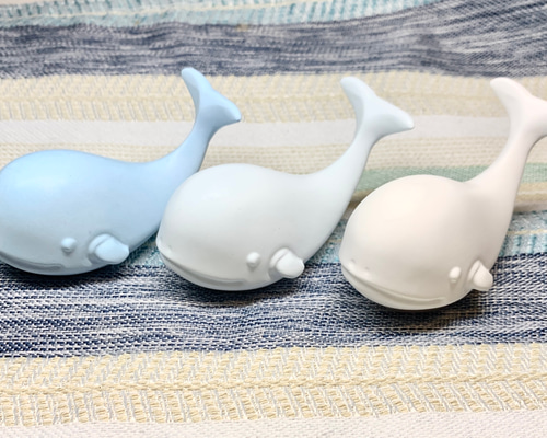 可愛いニンマリ笑顔♡クジラのアロマストーン ディフューザー