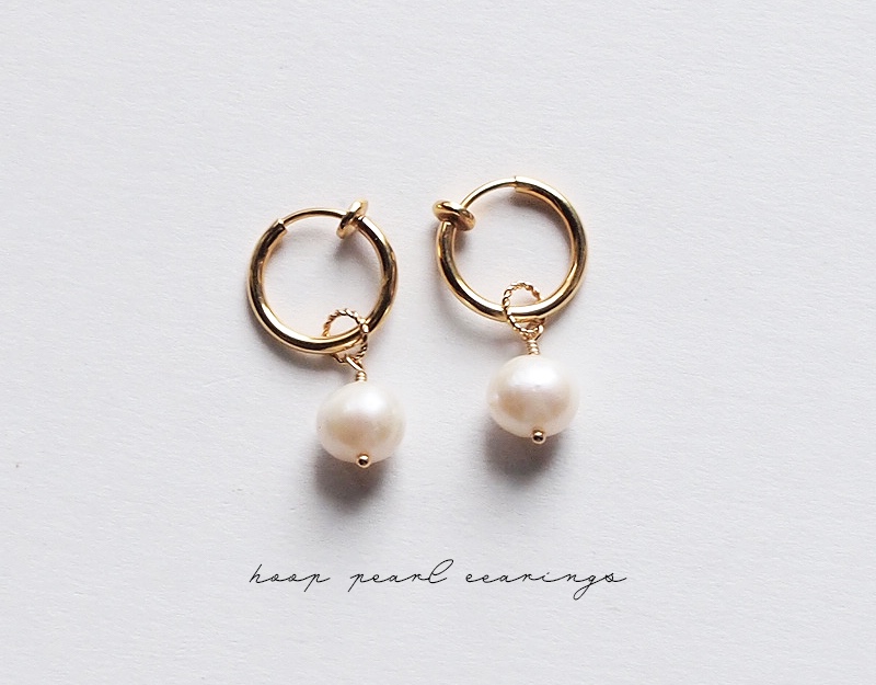 2way パール フープピアス ピアス（フープ） ECUBON 通販