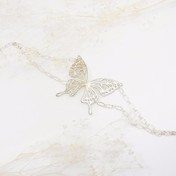 アゲハ蝶のブレスレット(silver) 1枚目の画像