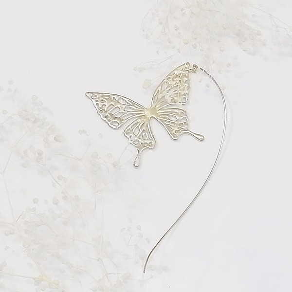 アゲハ蝶のモビールピアス(silver)