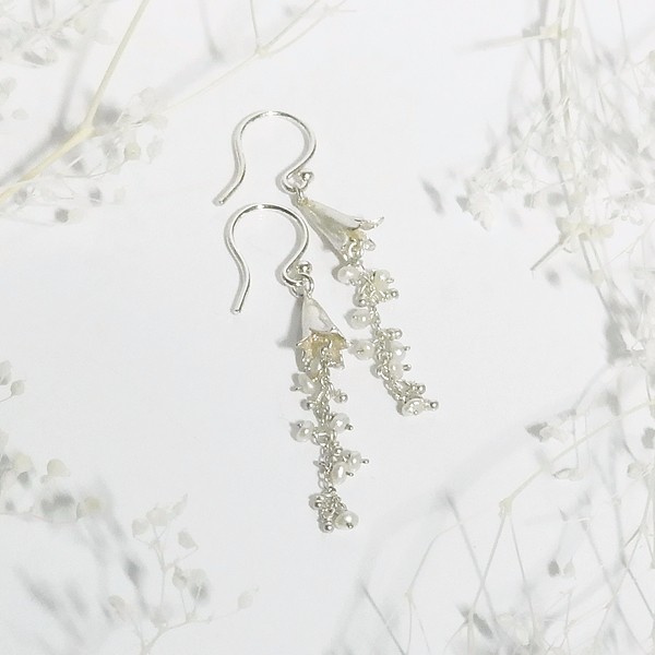カンパニュラのピアス(silver)
