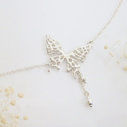Stardust Butterfly(アゲハ蝶のブレスレットB)(silver) 2枚目の画像