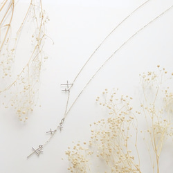 Star Cross Necklace(silver) 2枚目の画像