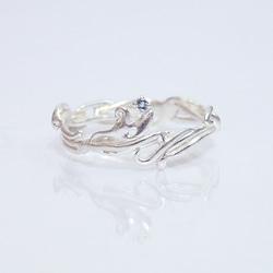 Victorian Ring(silver×Aquamarine） 第1張的照片