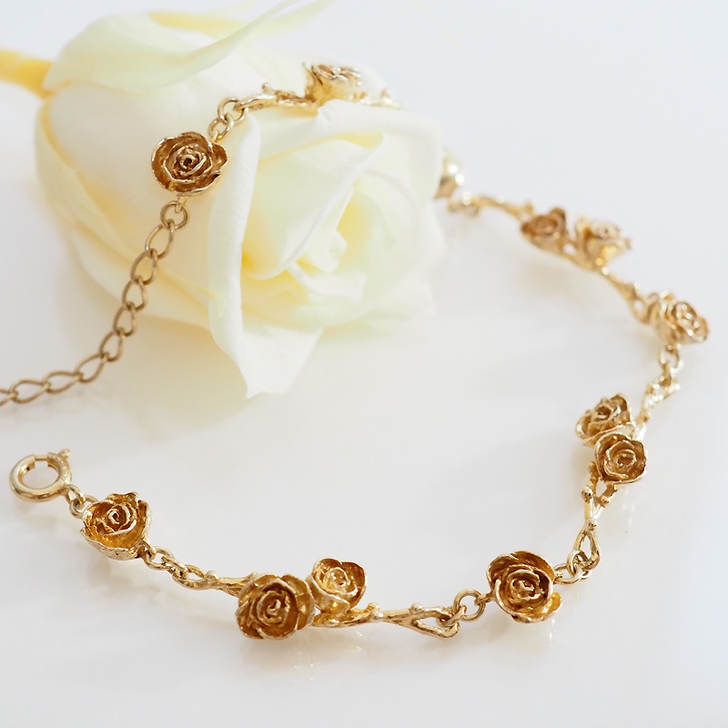 ローズガーデンブレスレット(gold)
