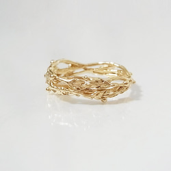 光榮的王冠造型戒指(gold) 第3張的照片