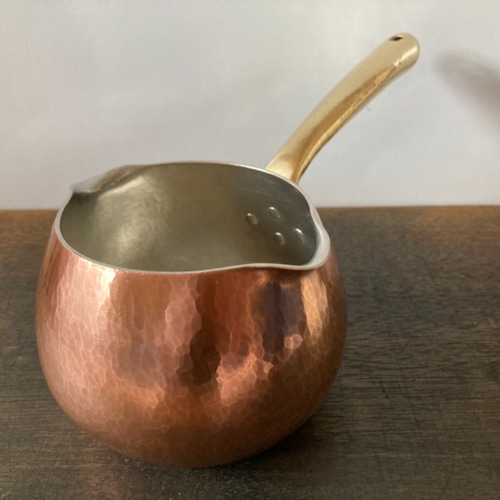 銅製のミルクパン（Mサイズ：口径約9㎝） ※受注品 鍋・土鍋