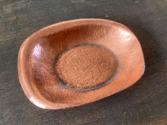 銅の角皿(めくり) 4枚目の画像