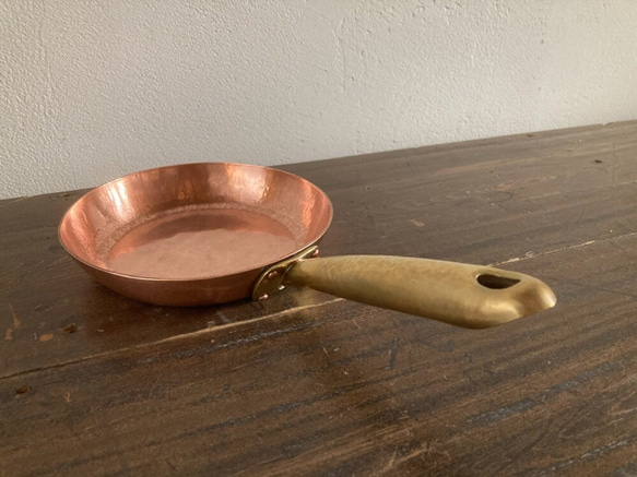 銅製のフライパン(小サイズ)　※受注品 4枚目の画像