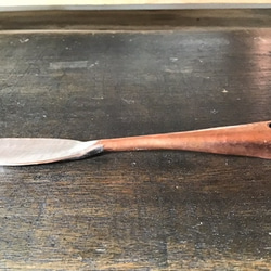 銅のバターナイフ（持ち手：立体タイプ　太め）※受注品 4枚目の画像