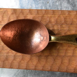 銅のコーヒーメジャースプーン（スコップ型）　※受注品 3枚目の画像