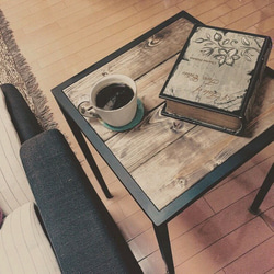 コーヒーテーブル・サイドテーブル【アイアンサイドテーブル/Iron Side table】 1枚目の画像