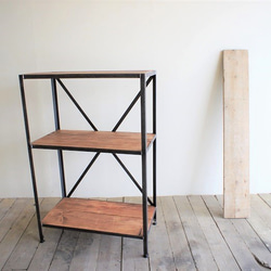 特大アイアンバーシェルフ 鉄筋ラック 男前 インダストリアル 棚 国産