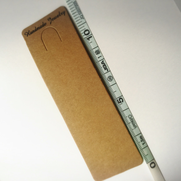 ブレスレット ネックレス 展示 梱包用 台紙 穴あきヘッダー付きOPP袋セット 2枚目の画像