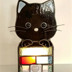 猫ちゃんの明暗＆人感センサーランプ【受注製作】 4枚目の画像