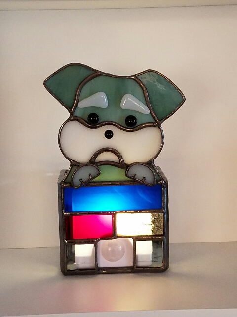 シュナちゃんの明暗＆人感センサーランプ【受注製作】