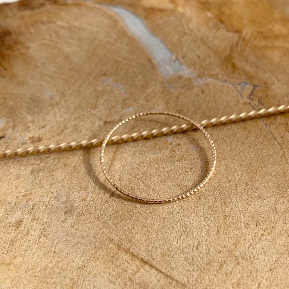 Shiny ring/14kgf 華奢な指輪 5枚目の画像