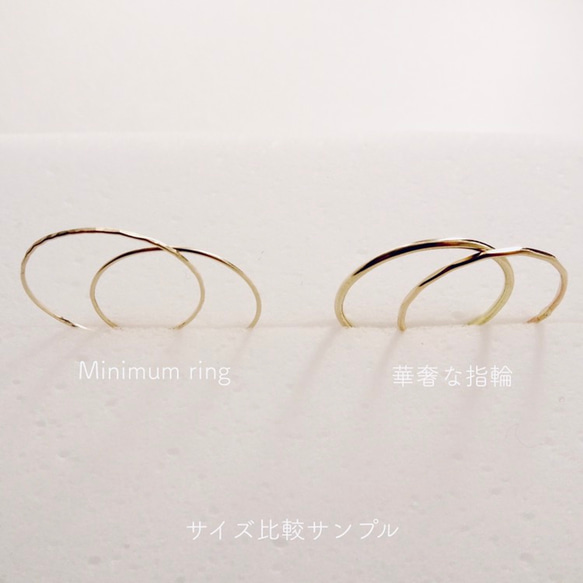 Minimum ring/silver /0.5mm/1-30号 7枚目の画像