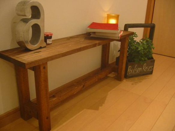 ◆小さなテーブル 【ブラウン】 1枚目の画像