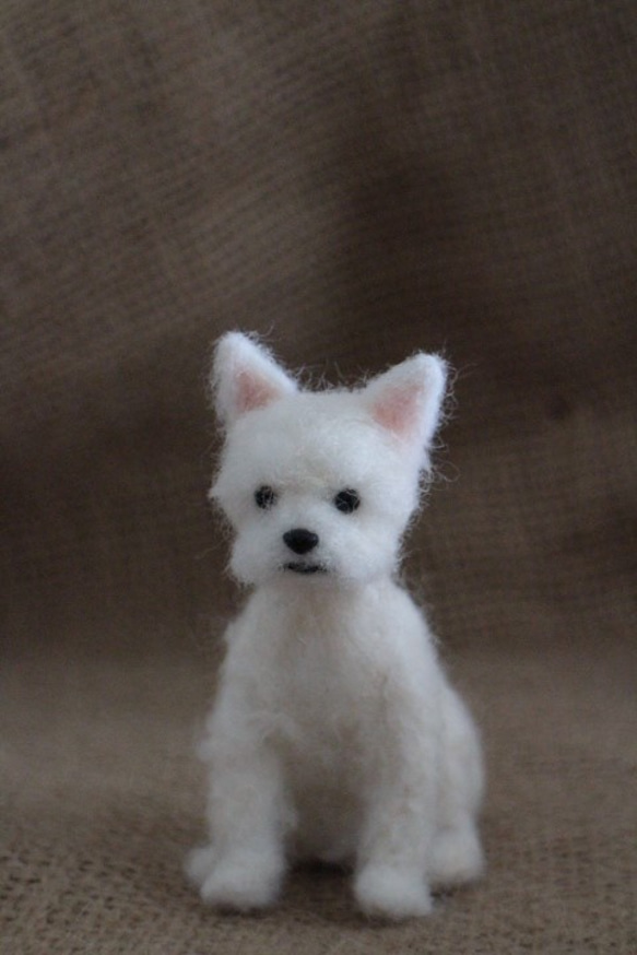 そらまま様ご依頼品 ウエスティちゃん お座り 羊毛フェルト mi-wa 通販 