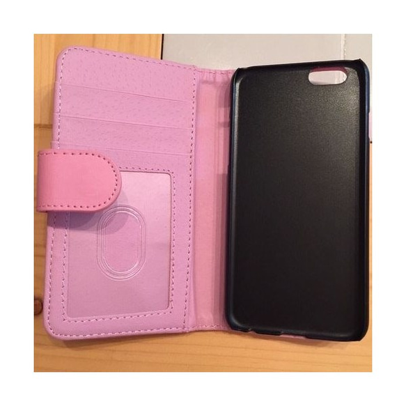 のあずあーく☆iPhone6/6s　手帳型ケース-　薄いピンク 2枚目の画像
