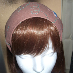桜色刺繍のヘアバンド(送料無料） 10枚目の画像