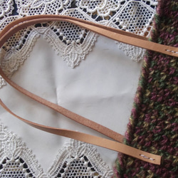 段染の麻糸で編んだトートバッグ（送料無料） 4枚目の画像
