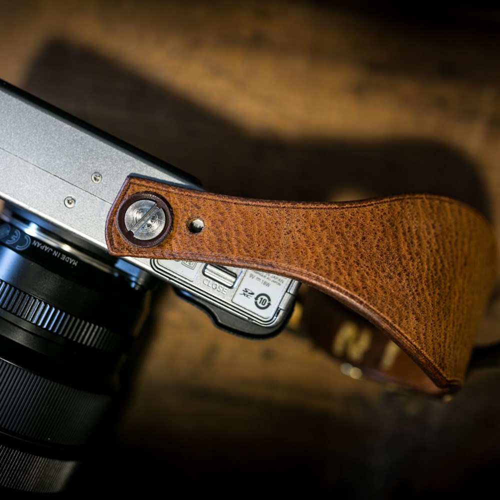 カメラハンドストラップ/ミラーレスカメラ仕様 - ヴィンテージタン