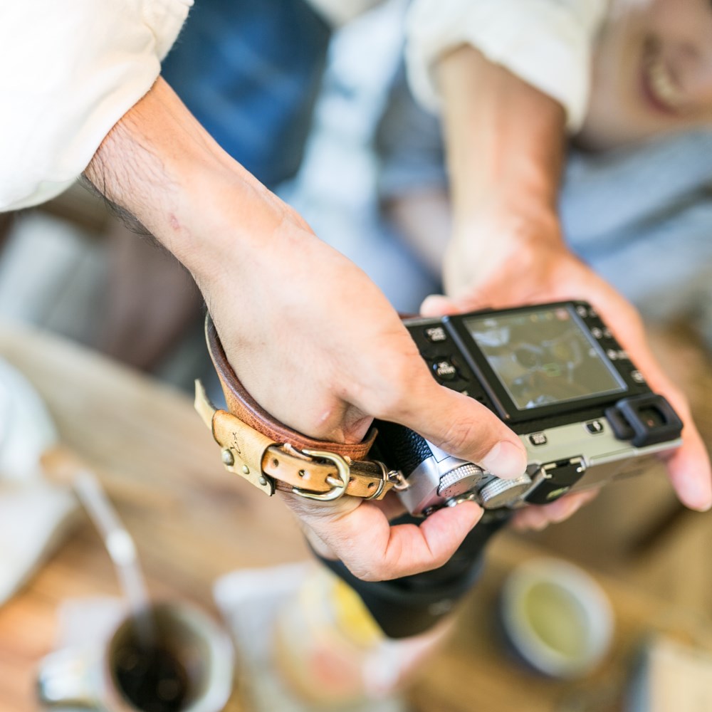 カメラハンドストラップ/ミラーレスカメラ仕様 - ヴィンテージタン