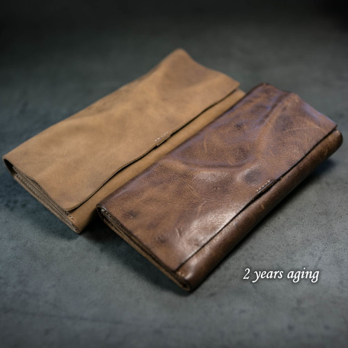 切落し本革長財布 / ヴィンテージ・モカ 長財布 +K 通販 2090817