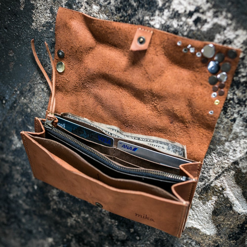 ヴィンテージ・スタッズ / 本革長財布 長財布 +K 通販 7417913｜Creema