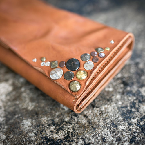 ヴィンテージ・スタッズ / 本革長財布 長財布 +K 通販 7417913｜Creema