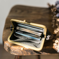 成人可調式扣式皮夾 / 灰黑色 第4張的照片