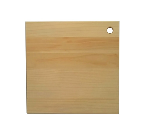 正方形 木製まな板 いちょう材 無垢加工 使いやすいスクエアタイプ（正方形Mサイズ）※削り直しサービスあり※ 3枚目の画像