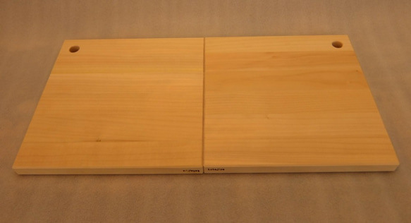 正方形 木製まな板 いちょう材 無垢加工 使いやすいスクエアタイプ（正方形Mサイズ）※削り直しサービスあり※ 5枚目の画像