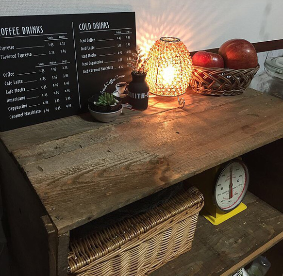 塗料加工済み！りんご箱 木箱 DIY 棚 収納 ウッドボックス 男前  