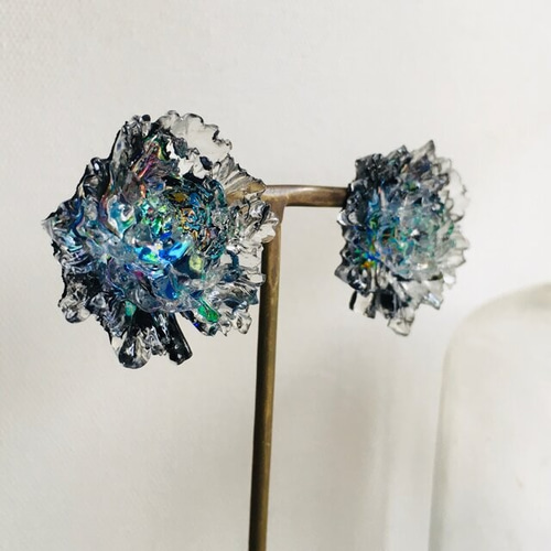 再販×20 夜の魔術部 夜の華 ピアス イヤリング ピアス（スタッド・一粒 