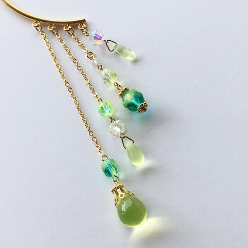 再再再再販 夜の魔術部 ウランガラス しゃらしゃら ガラス チェコ