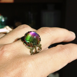 再再再再再販　夜の魔術部　マジェスティックカラー　虹を閉じ込めたリング　指輪 7枚目の画像