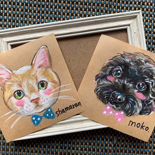 ほんわか幸せのペットの似顔絵☆犬猫似顔絵イラスト イラスト ほんわか幸せのペットの似顔絵☆犬猫似顔絵イラスト イラスト