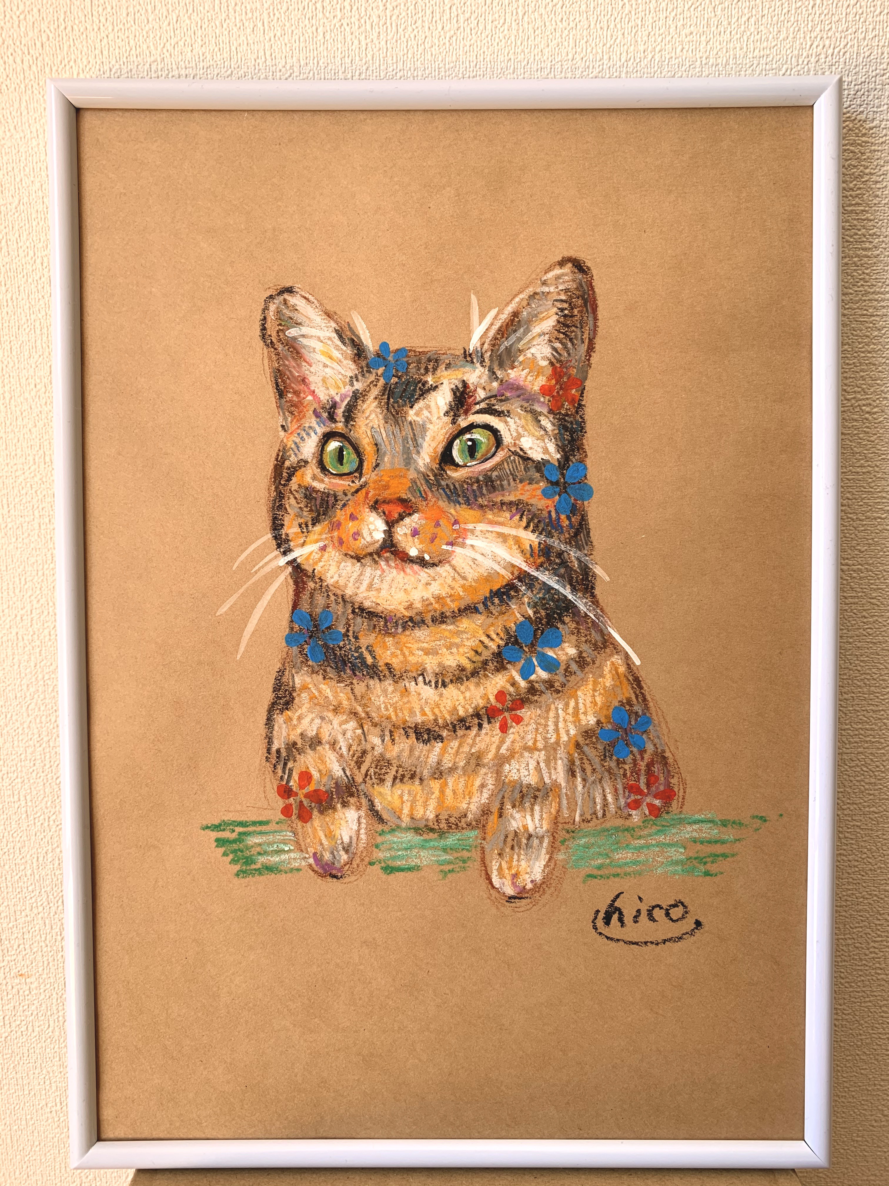 気まぐれ猫のイラスト原画 イラスト hico 通販 8757781｜Creema