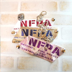 送料無料　ガールズ・バンド　本革ギターピックケース　ステンシル有り　 4枚目の画像