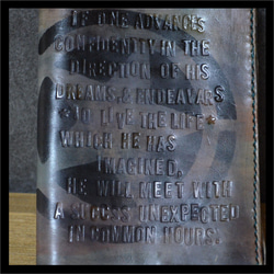 迷彩柄【1点もの】レザー手染め手縫いスケジュール帳手帳カバーB6サイズ 5枚目の画像